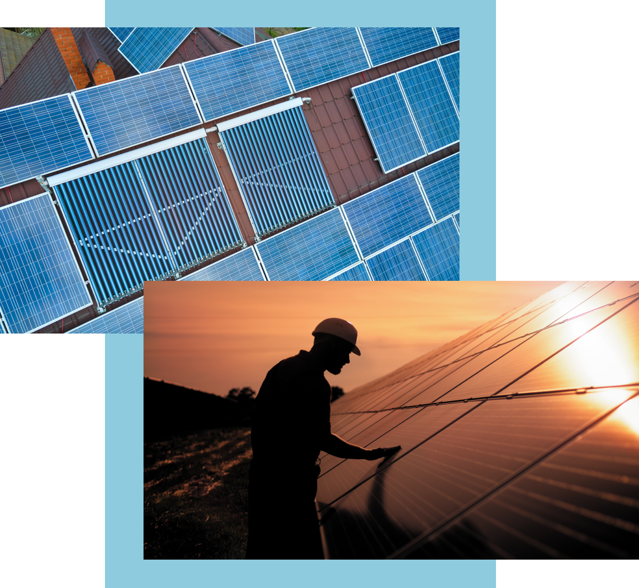 survey-collage Mixed Solar Thermal & PV Panels