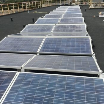 Solar Panels on a Commercial Building