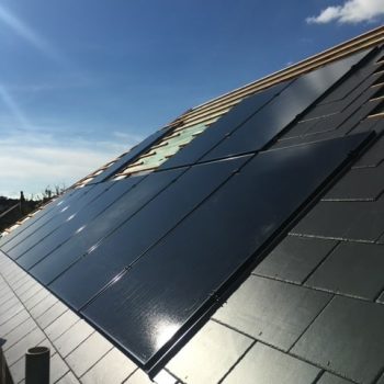 Solar Panel and Roof Tile Installation in the Day