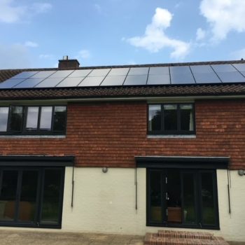 Solar Panels on a Tiled Roof