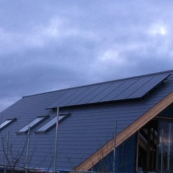 Solar Panels on a Modern House