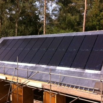 Solar Panels on a Slate Roof