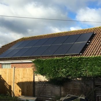 Solar Panels on a House in the UK