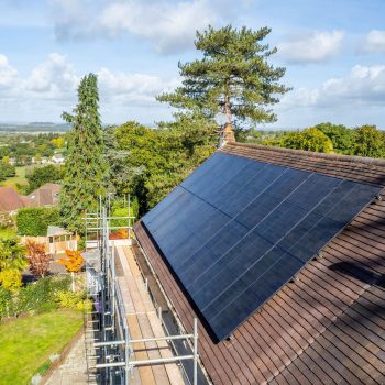 solar panels on house